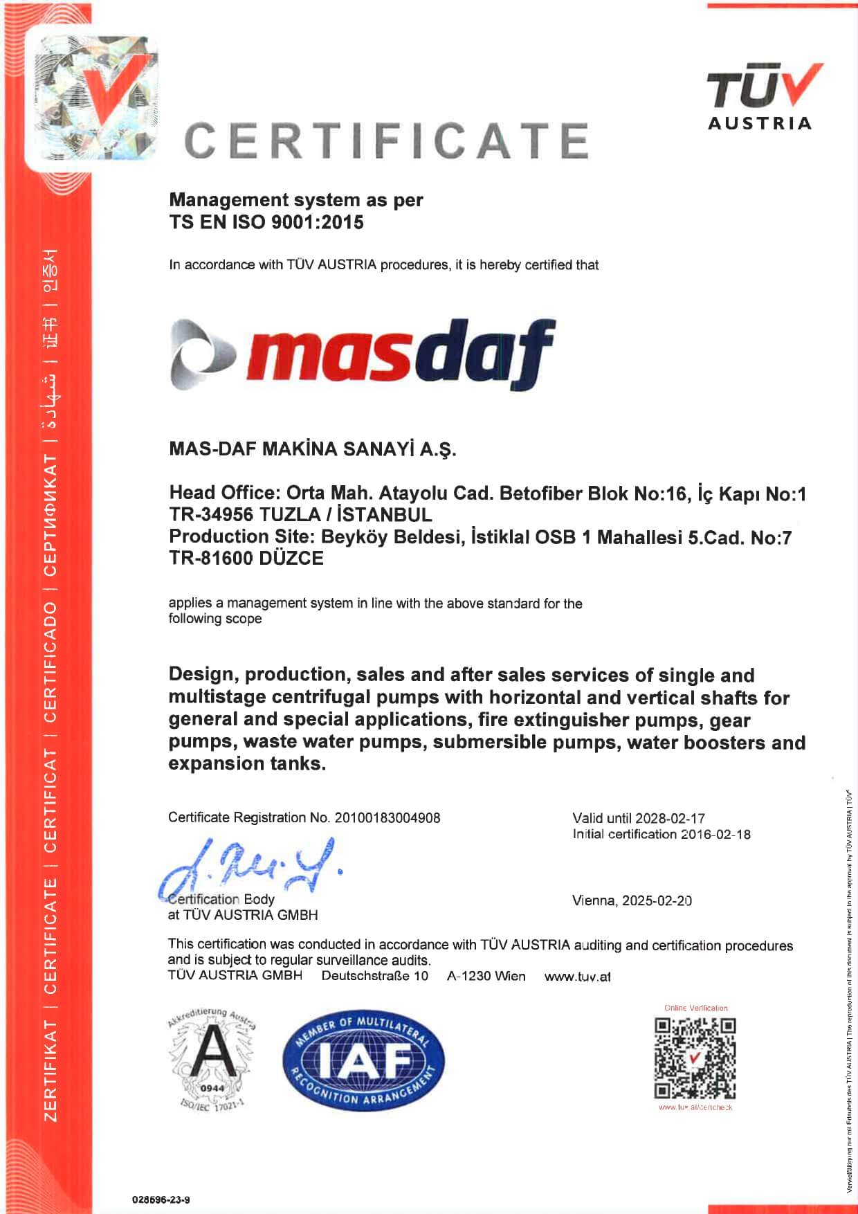 TS EN ISO 9001