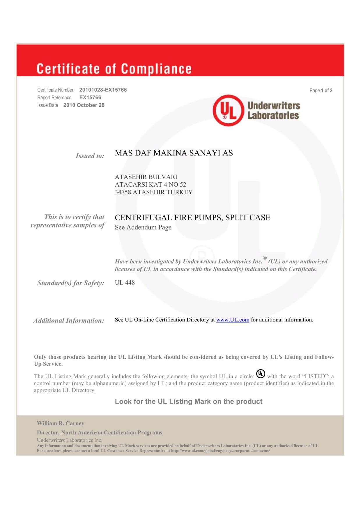 UL Certified Split Case Pumps