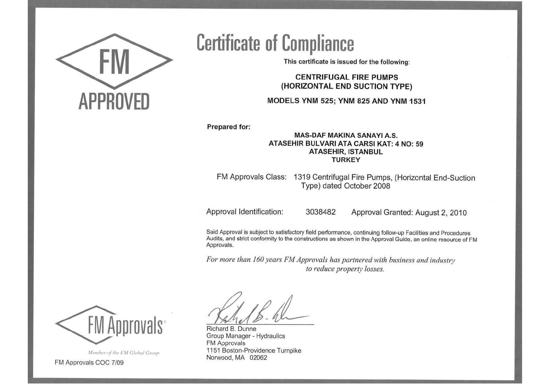 FM Certified End Suction Pumps