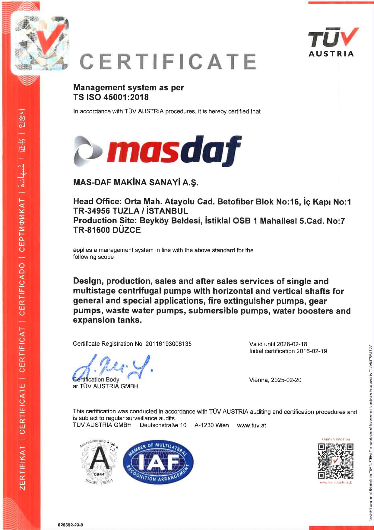 TS EN ISO 45001